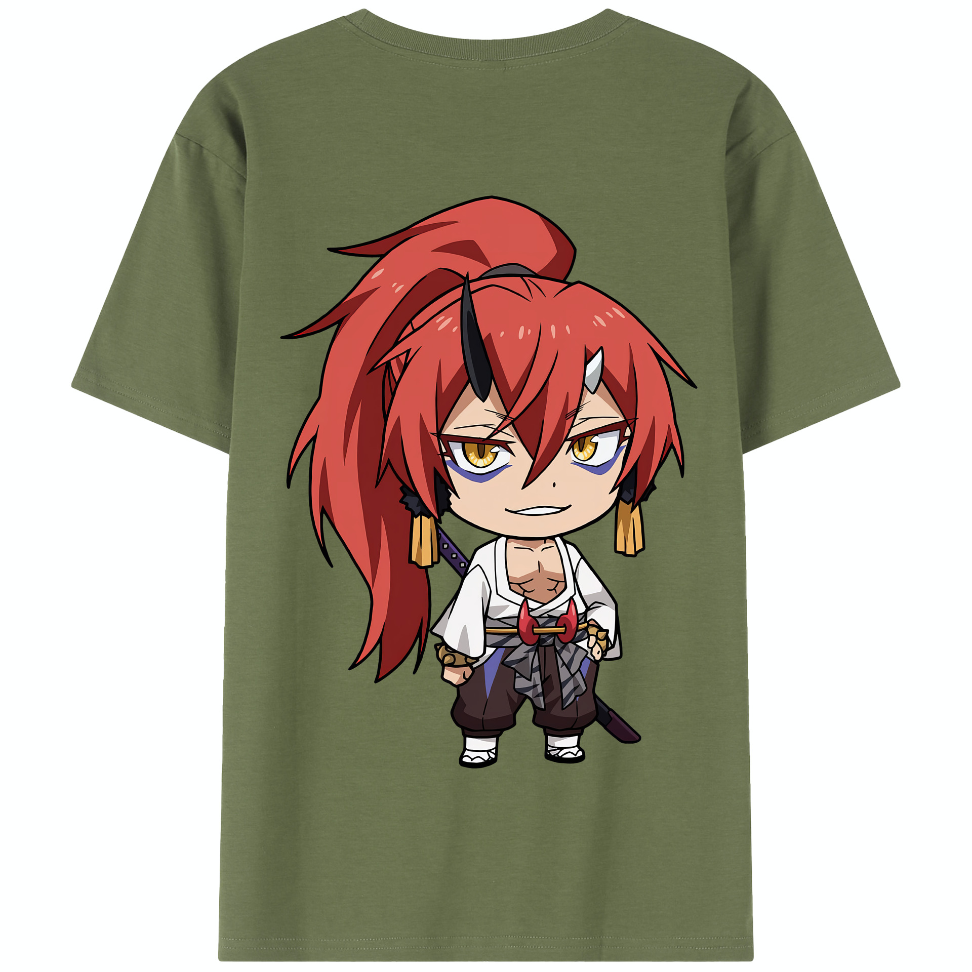 （画像用） 転スラ Regarding Reincarnated to Slime 綿100％半袖Tシャツ（背面プリント）